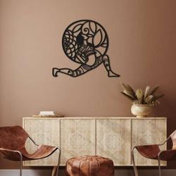 personalized low lunge pose yoga studio home decor custom metal sign 1