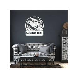 Personalized Macaw Parrot Bird Garden Backyard Patio Decorative Custom Metal Wall Art Housewarming Gift