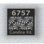 personalized maidenhair tree address sign house number plaque custom metal sign 0