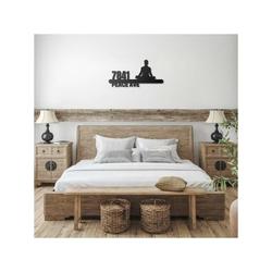 personalized man in yoga lotus pose address sign yoga studio home decor custom metal sign 1