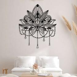 personalized mandala lotus flower yoga studio home decor custom metal sign 1