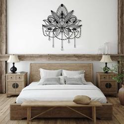 personalized mandala lotus flower yoga studio home decor custom metal sign 3