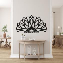 personalized mandala lotus flowers zen home decor namaste sign yoga studio home decor custom metal sign 2