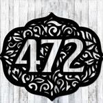 personalized mandala ornate address sign house number plaque custom metal sign 0