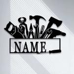 personalized mechanic tools sign papas workshop sign handyman tools custom metal signs garage sign fathers day gifts 0
