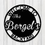 personalized metal backyard patio sign home bar decor outdoor gift for dad 0