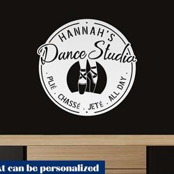 personalized metal ballet sign custom dance studio name metal wall art ballet shoes gift for ballerina 2