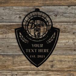 personalized metal beer sign bar sign beer lover gifts beer gift for father home bar sign home bar tiki bar decor 1