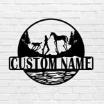 personalized metal campsite sign beach decor sunset beach sign camping gift 0