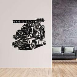 personalized metal car sign garage sign workshop sign mechanic gifts dad gifts man cave decor 1
