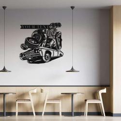 personalized metal car sign garage sign workshop sign mechanic gifts dad gifts man cave decor 3