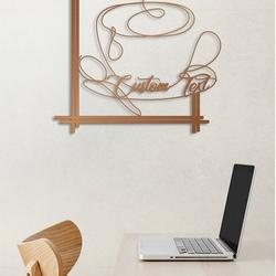 personalized metal coffee wall art 1