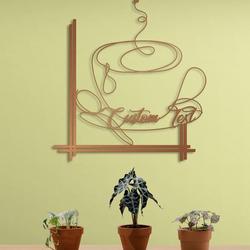 personalized metal coffee wall art 3