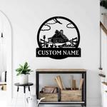 personalized metal family name sign ranch housefarm decor outdoor gift for farmer 0