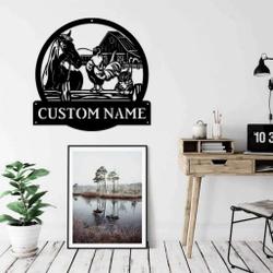 personalized metal housefarm sign barn ranch decor outdoor gift for farmer 1