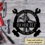 personalized metal ironworker signs welder sign construction workshop decor 0