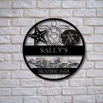 personalized metal poolside sign swimming pool sign backyard sign pool bar sign tiki bar outdoor oasis sign 0