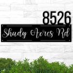 personalized modern rustic address sign house number plaque custom metal sign 0