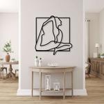 personalized modern yoga minimalism wall decor yoga studio home decor custom metal sign 0