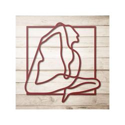personalized modern yoga minimalism wall decor yoga studio home decor custom metal sign 1