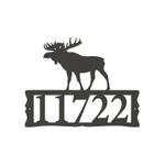 personalized moose address sign house number plaque custom metal sign 0