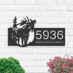 personalized moose elk wild life forest address sign custom metal signs 0