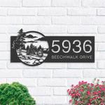 personalized motocycle biker bike rider address sign house number plaque custom metal sign 0