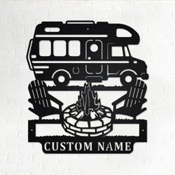 personalized motorhome camper sign motorhome wall art decor camper custom metal sign outdoor home decor birthday gifts housewarming gifts 1