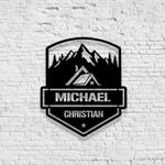 personalized mountain house cabin cottage custom metal sign 0