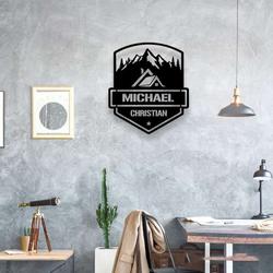 personalized mountain house cabin cottage custom metal sign 2