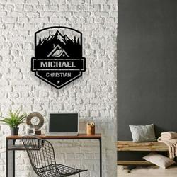 personalized mountain house cabin cottage custom metal sign 3