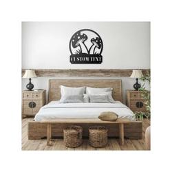 personalized mushroom garden welcome decorative custom metal sign housewarming gift 2