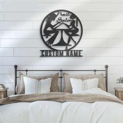 personalized nail salon name sign home decor nail beauty decoration custom metal sign 3