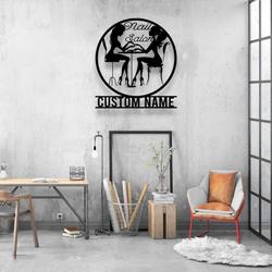 personalized nail tools shop name sign nail salon ideal for home shop decor custom metal sign 1