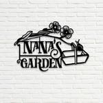 personalized nanas garden decorative custom metal sign 0