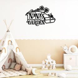 personalized nanas garden decorative custom metal sign 2