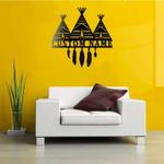 personalized native american teepee custom metal sign 0