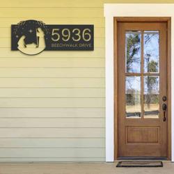 personalized nativity scene christian jesus god v1 address sign house number plaque custom metal sign 2