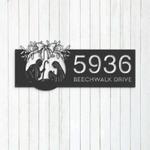 personalized nativity scene christian jesus v2 address sign house number plaque custom metal sign 0