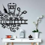 personalized nurse rn gift lpn metal sign health care 0