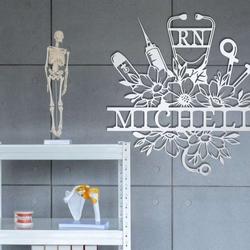 personalized nurse rn gift lpn metal sign health care 2