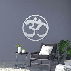 personalized ohm symbol zen modern yoga studio home decor custom metal sign 2