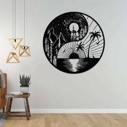 personalized om symbol mandala yoga studio home decor custom metal sign 1