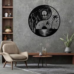 personalized om symbol mandala yoga studio home decor custom metal sign 3
