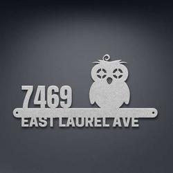 personalized owl address sign owl lover house number plaque custom metal sign 2
