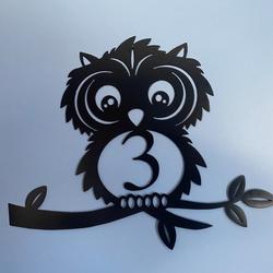 personalized owl house number sign custom address signs housewarming gift 2