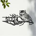 personalized owl on the arrow address sign custom metal signs 0
