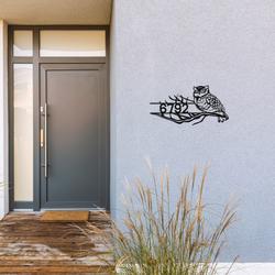 personalized owl on the arrow address sign custom metal signs 4