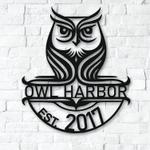 personalized owl welcome sign nature outdoor wall decor address plaque home decor housewarming gift 0