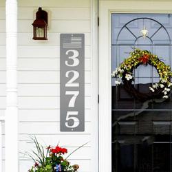 personalized patriotic house numbers independence day veteran day patriotic decor custom metal sign 1